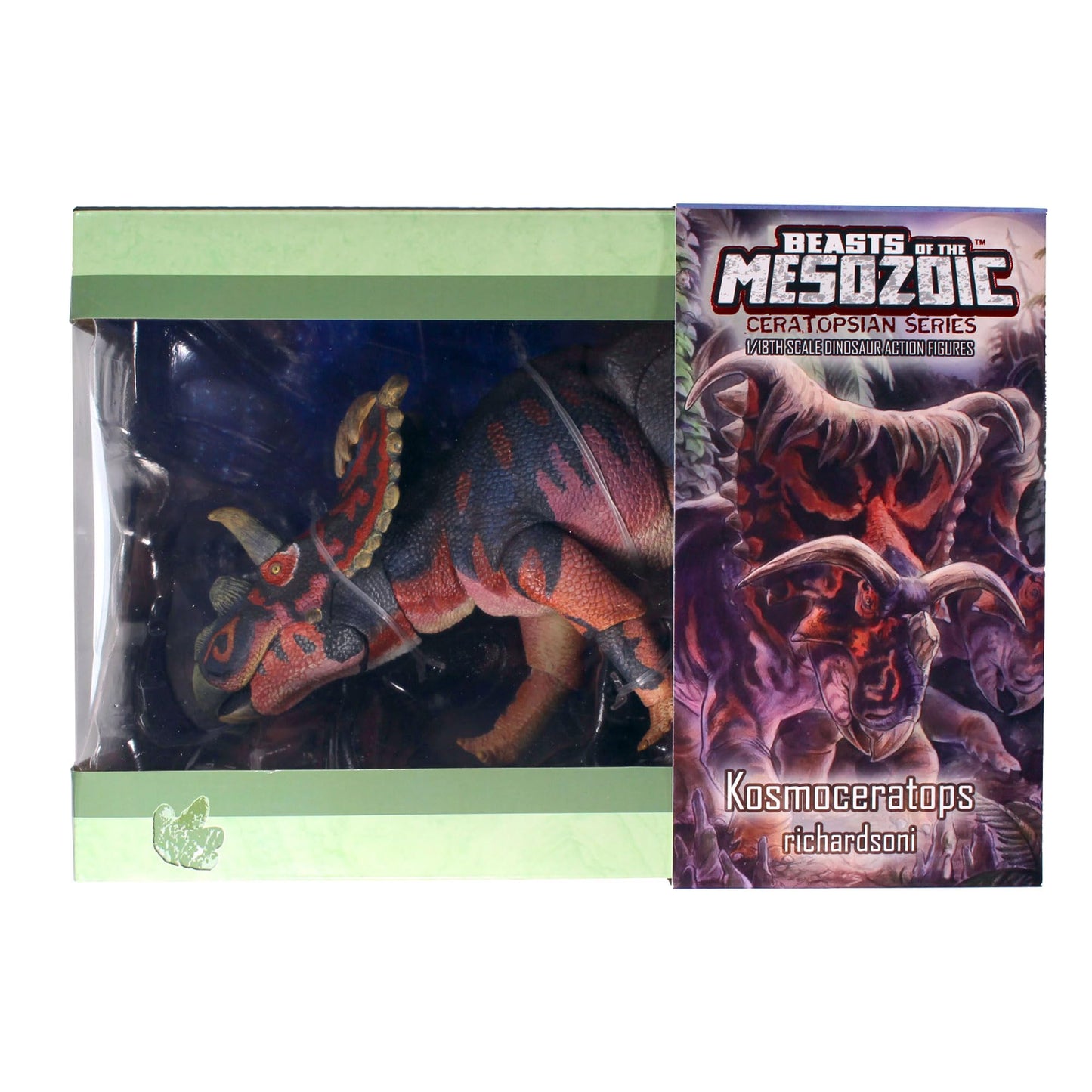 Creative Beast Studio Beasts of The Mesozoic Kosmoceratops 1:18 Scale Action Figure, Multicolor, PVC, Model 62052