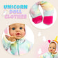 6 Set Dolls Clothes Outfits Jumpsuits For 12 To 15 Inch New Born Baby Doll, Animal Styling Baby Doll Clothes And Accessories For