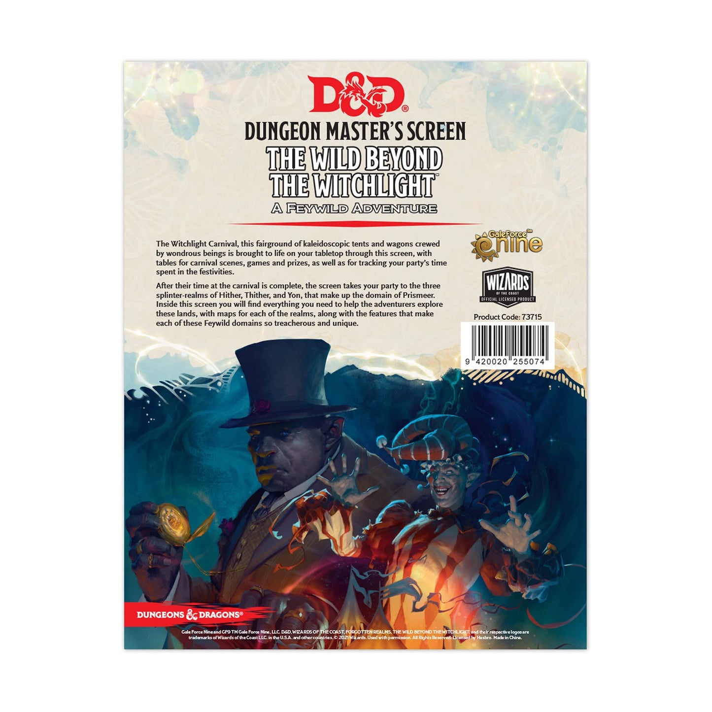 Gale Force Nine D&D The Wild Beyond The Witchlight Dungeon Master'S Screen, For Ages 14 And Up