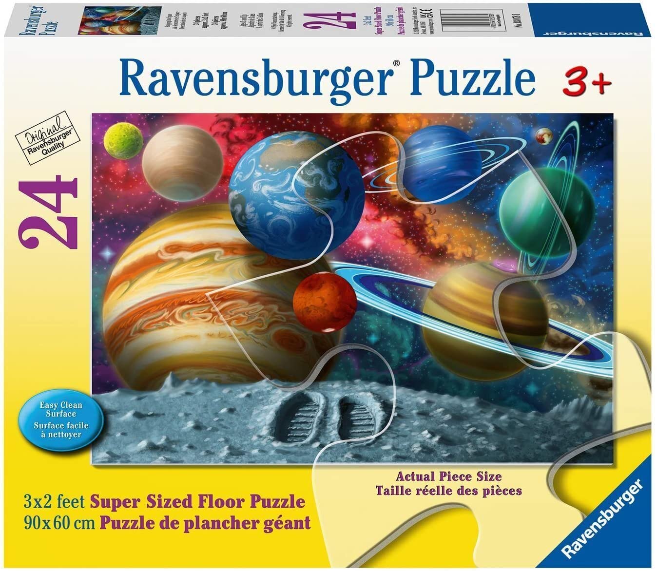 Ravensburger Stepping Into Space - 24 Piece Floor Jigsaw Puzzle For Kids | Pieces Fit Like A Dream | Enhances Hand-Eye Coordination | Certified By The Forest Stewardship Council