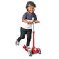 Kids Scooter  Toddler Scooter  Flyer Glider Jr. with Light Up Wheels  Red  Radio Flyer Ride On Toys for Kids 2-5 Years Old  for Outdoor Riding