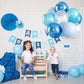 Teal Blue Balloons, 60 Pcs Turquoise Blue Balloons With Transparent Balloon Metallic Blue Balloons, Pastel Baby Blue Balloons Pe