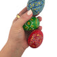 Religious Gifts Set Of 5 Wooden Hand Painted Ukrainian Easter Eggs Pysanky 2 5/8 Inch