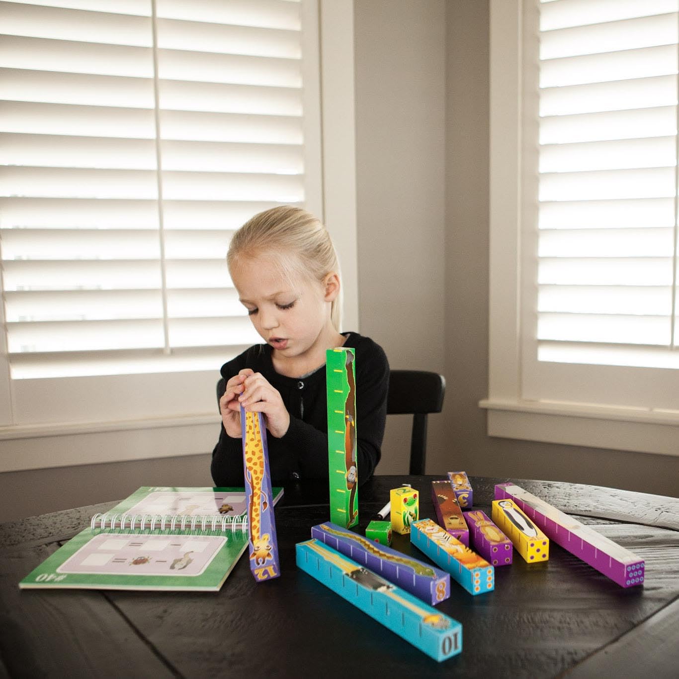 Fat Brain Toys Inchimals - Animal-Themed Measuring Blocks for Math Learning, Ages 3+, Model FA038-1