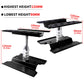 RC Car Work Stand Aluminum Repair Workstation 360 Degree Rotation Lift Lower w/Screw Tray Tools for 1/10 1/12 1/16 Scale Traxxas