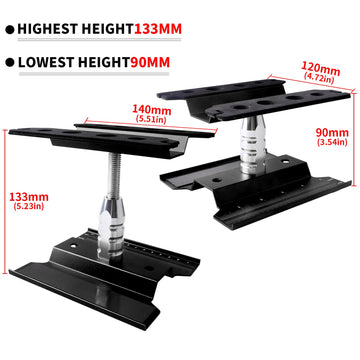 RC Car Work Stand Aluminum Repair Workstation 360 Degree Rotation Lift Lower w/Screw Tray Tools for 1/10 1/12 1/16 Scale Traxxas