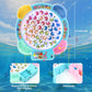 QuadPro Magnetic Fishing Games Set - Educational Toddler & Kids Fishing Toys | 45 Fish  8 Poles  Rotating Board with Music & LED | Ideal Go Fish Toy for Fun!