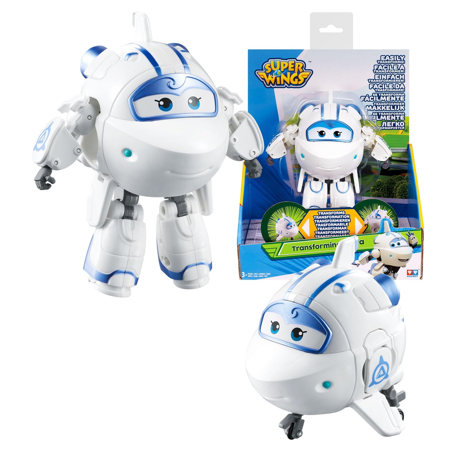 Super Wings Transforming Astra Toy Figure - 5" Scale Plastic Spaceship/Bot Model US720224