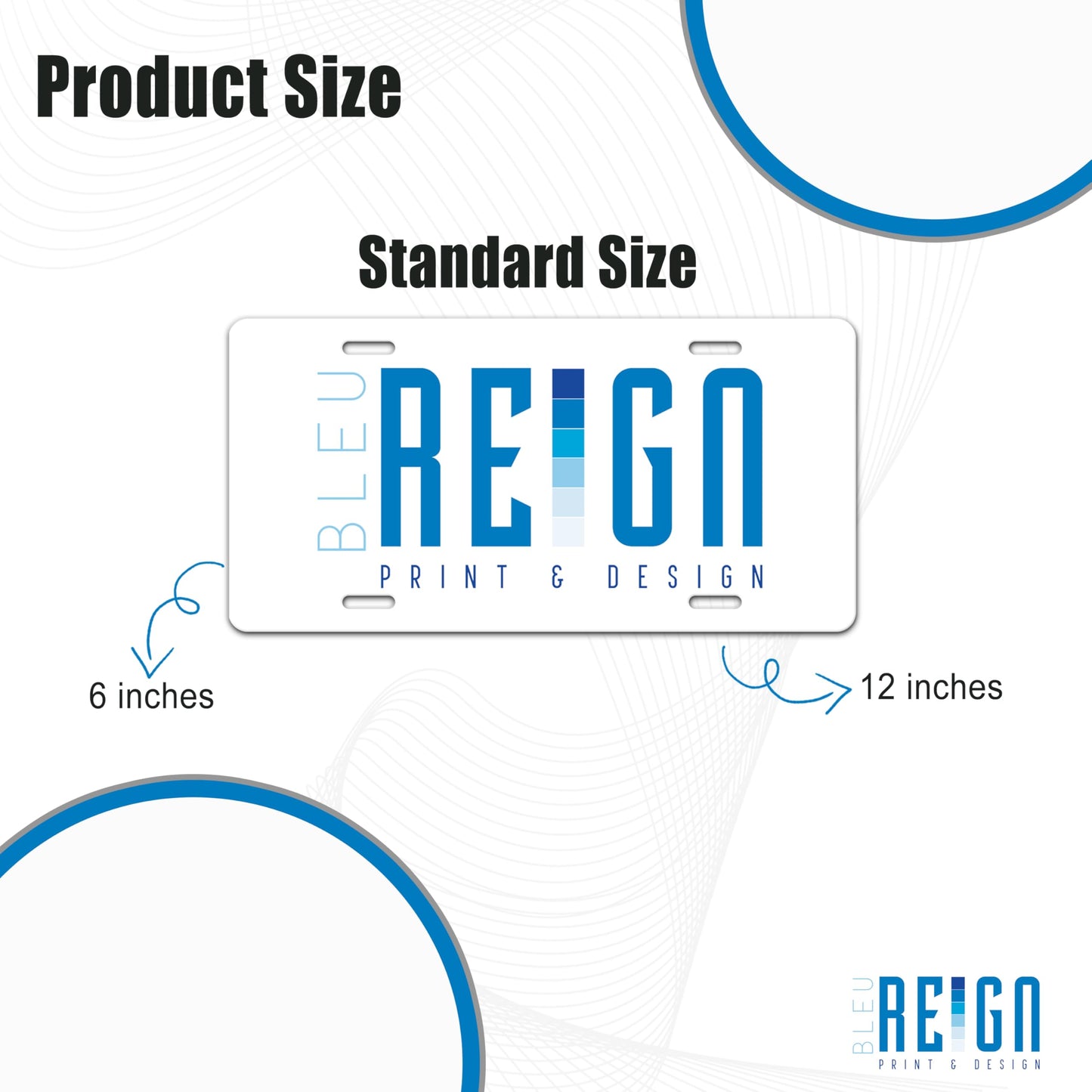 Bleu Reign Personalized Licence Plate Decor - Vermont Blackout Holiday 2021 State, Add Custom Name (6X12 Inches)