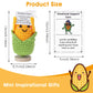 Dslsqd Mini Funny Positive Corn, 3 Inch Positive Corn Crochet With Wood Base Cute Wool Funny Knitted Positive Corn Doll Cheer Up