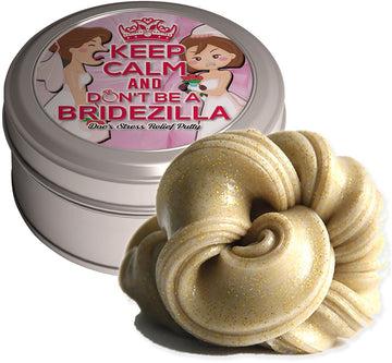 Don’T Be A Bridezilla Stress Relief Putty - Stress Relief Bride Gifts Funny Gag Gifts For Bride-To-Be Engagement Gift Gold Glitter Funny Bridezilla Weird Gift Bachelorette Party Wedding Bridal