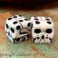 Sterling Kisses Skull Dice - Pair of Skull Shaped 6 Sided Dice