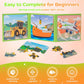 Nattork Magnetic Puzzle Book For Toddlers 3-6 Girls Boys,Travel Puzzles Game For Kids Ages 3-6,Learning Magnet With Fun For 3 4 5 6 Years Old Children Boys Girls Transportation