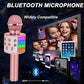 Toys For Girls Karaoke Microphone - Portable Wireless Bluetooth Karaoke Mic Machine With Flashlights, 3 4 5 Year Old Girl Birthday Gifts,Kids Toys For 6 7 8 9 10 Year Old Girl Stuff Teen