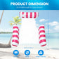 2 Pack Inflatable Pool Floats 4-In-1 Pool Hammock With Bottom Mesh 3 Tubes Inflatable Hammock For Adults,Portable Floating Chair