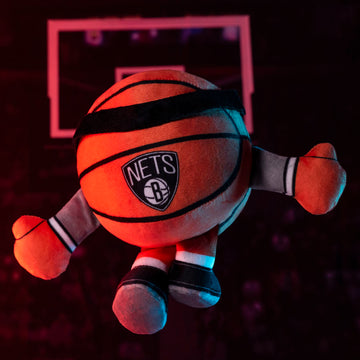 Bleacher Creatures Brooklyn Nets 8'' Kuricha Basketball Sitting Plush- Soft Chibi Inspired Plush