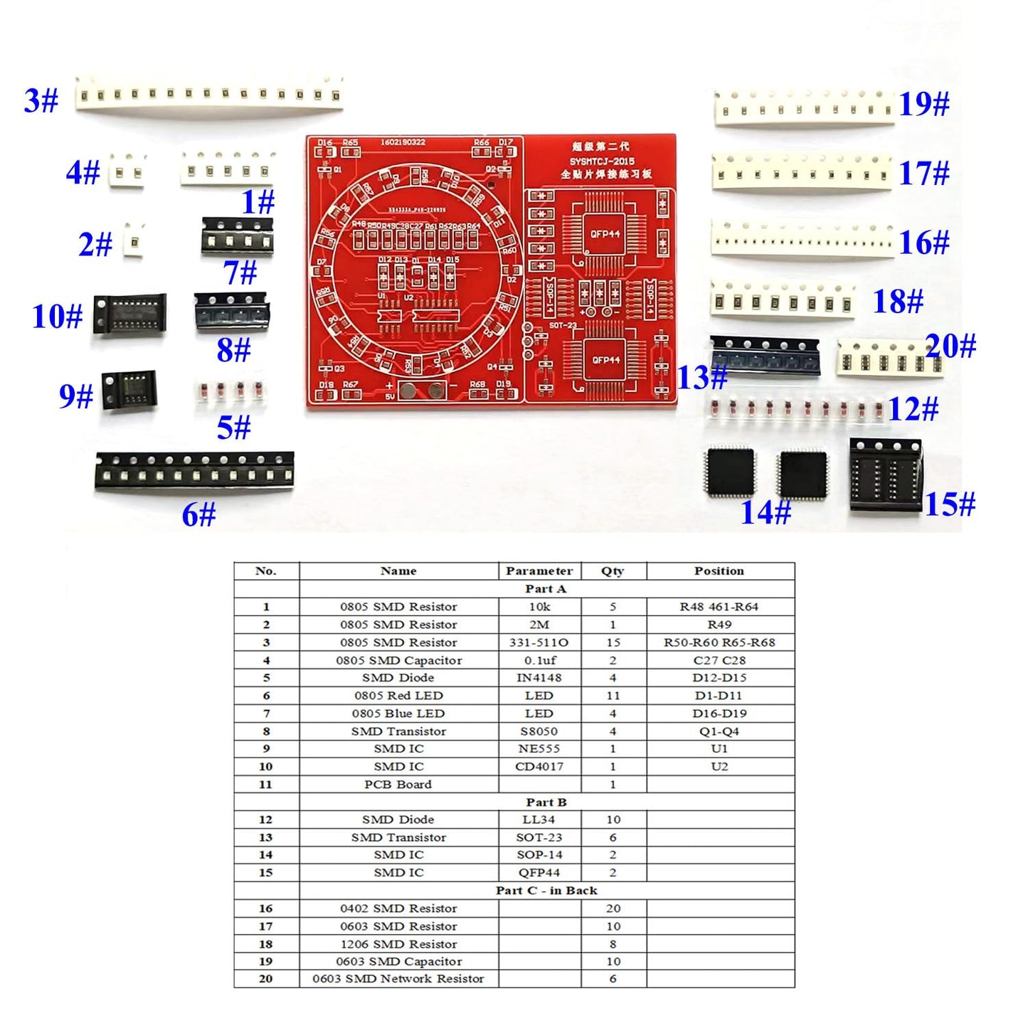Isolderstore Soldering Practice Kit Smd Smt Kit Diy Electronic Diy Kits Soldering Project Oldering Training Board