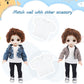 Litherr S 8 Pcs 18 Inch Boy Doll T Shirt Clothes Sublimation 18 Doll Outfits Accessories Classical Tee Shirts Fit 18 Inches Doll for Doll Decoration DIY Pretend Play