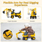 Honey Joy Ride On Push Car, Licensed Caterpillar Toddler Bulldozer Digger Toy, Outdoor Digging Scooper W/360 Degree Working Shovel, Ride On Excavator Construction Vehicle For Kids Boys Girls, Yellow