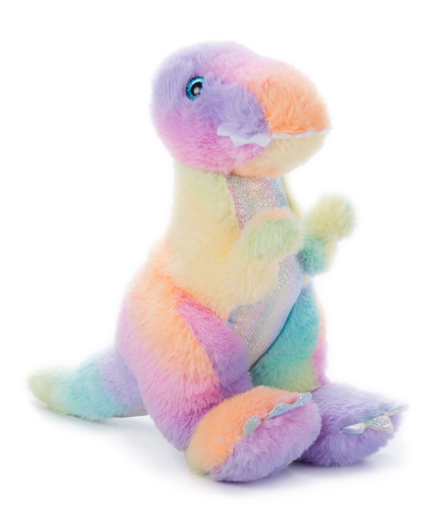 The Petting Zoo T-Rex Stuffed Animal Plush Toy, 12 inch, Multi, Made from Recycled Materials, Model 421802