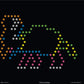Illumipeg Dinosaurs Refill Templates For Basic Fun Lite Brite Ultimate Classic Toy (10 Sheets, 7X8)