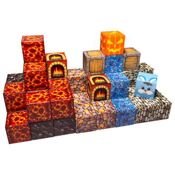 Magnetic Blocks - Build Mine Magnet World Kids Building Toy, Magnetic Tiles Building Blocks Toddler Stem Montessori Toy Sensory