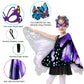 Sunlisky Kids Butterfly Wings Costume for Girls Fairy-Wings Mask Party Favors Gifts (Purple sets)