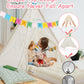 Heypappy 6 Pack Teepee Tent For Kids With Inflatable Airbed, Light, Toddler Tent Children Room Tent, Slumber Party Sleepover Ten