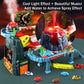 Juqic Children's Toy Car Ramp Track Dinosaur Spray Hills Adventure Railcar Slot Car Vehicle Race Play Set with 20 Mini Cars for