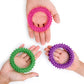 PICK A TOY Sensory Ring Fidget Toy 3 Pack - Soft TPR Rubber, Pink Purple Green, Model ME-ROO7, Ideal for All Ages