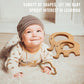 Osttrpo 12-Pcs Baby Teether Toys,Wooden Teethers For Babies - Wooden Animal Toys, Teething Rings, Toddler Chew Toys,Baby Teethin
