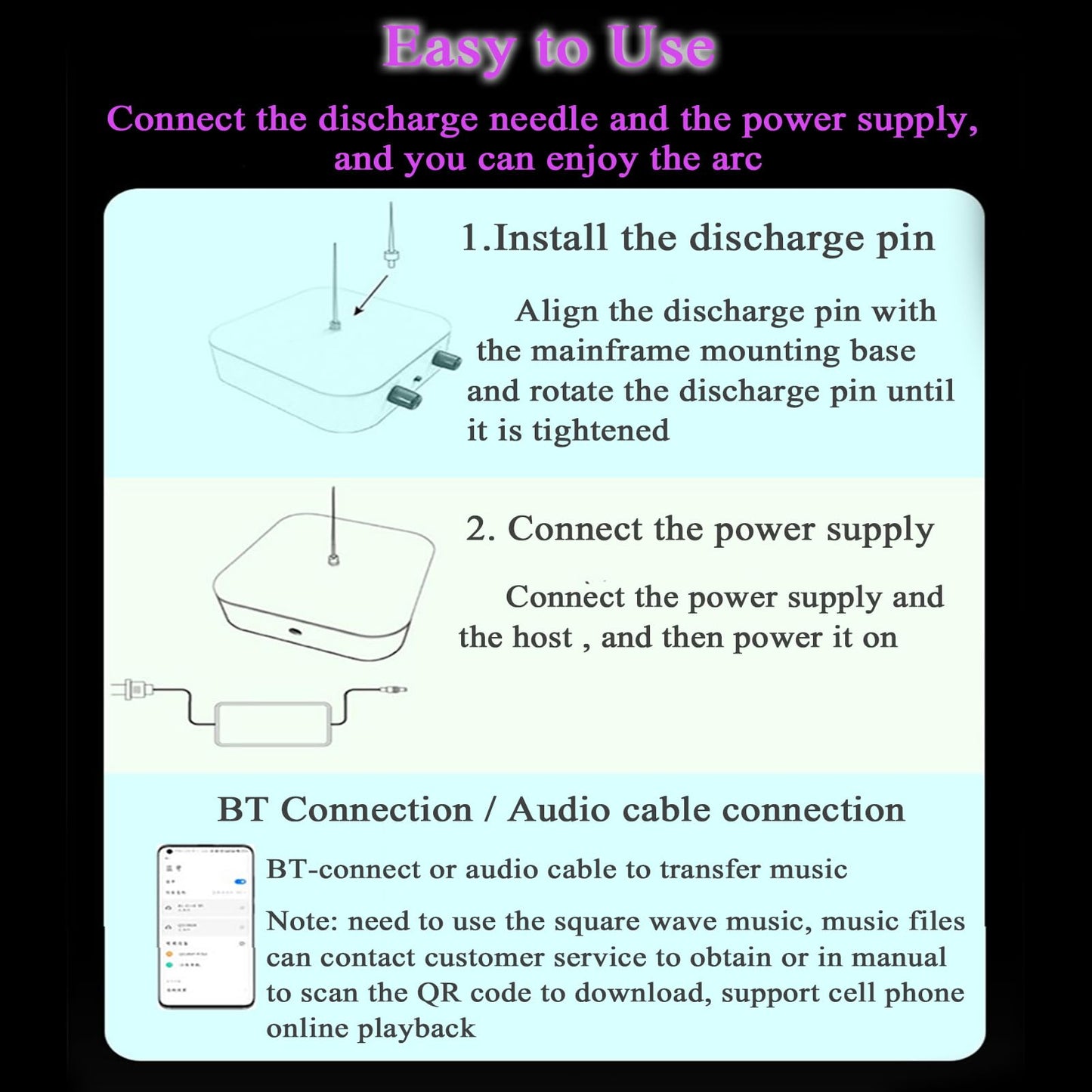 Music Solid State Tesla Coil Artificial Lightning Arc Plasma Loudspeaker Experiment Science Desktop Toy Model