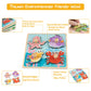 Funsland Wooden Toddler Puzzles - 4 Pcs Eco-Friendly Animal Jigsaw with Handles, Montessori Learning Toys for 1-3 Years Old