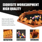 Tooybing Upgraded 1-6 Players Shut The Box Dice Game, Wooden Board Table Family Game For Kids And Adults With 16 Dice, Classic T