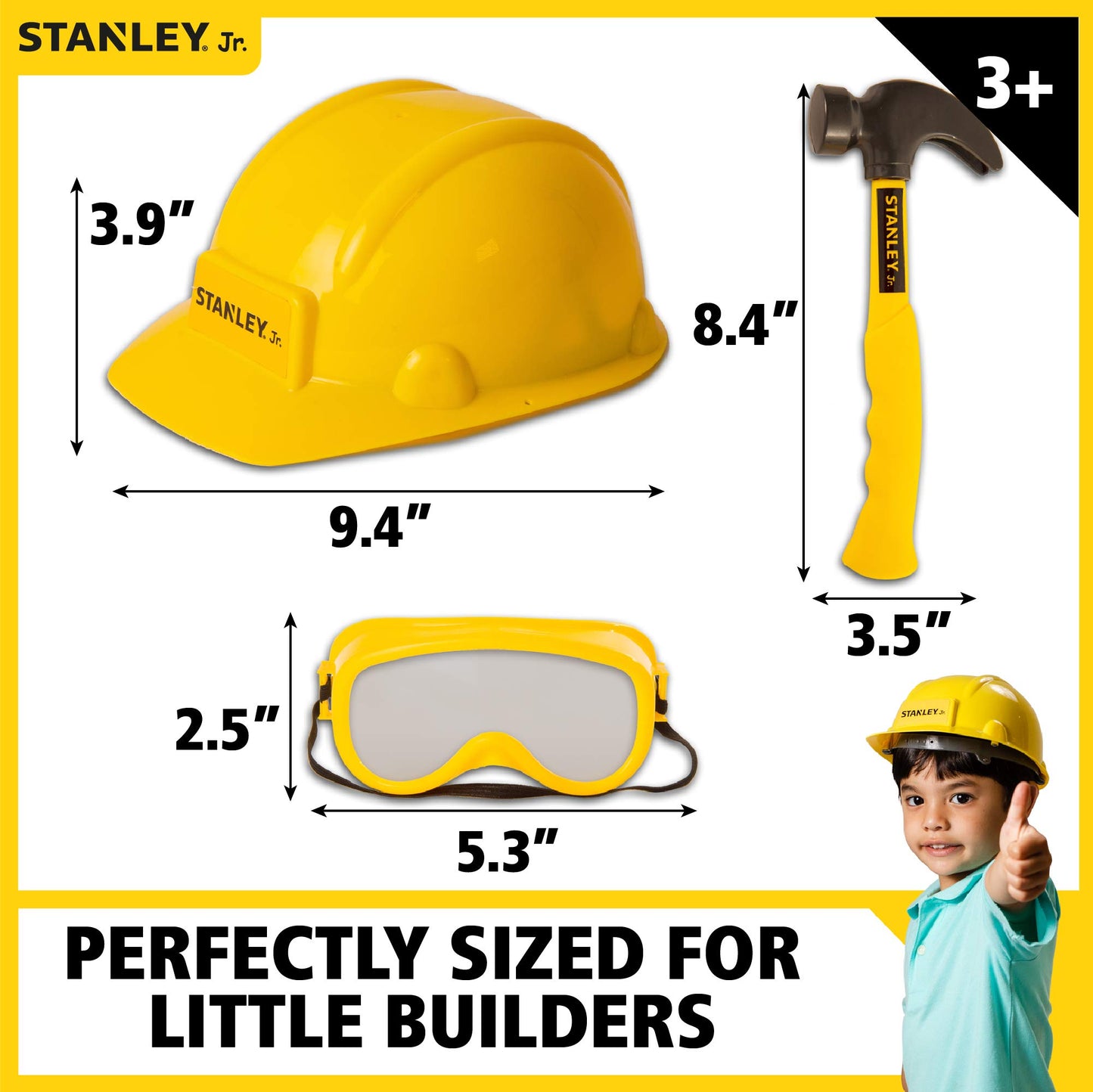 Stanley Jr. 3 Piece Pretend Play Toolset