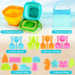 Dreamon Beach Toys For Kids 3-10, Collapsible Sand Toys Include 3 Pack Foldable Buckets, 24 Pcs Beach Mold And Shovels Molds, Tr