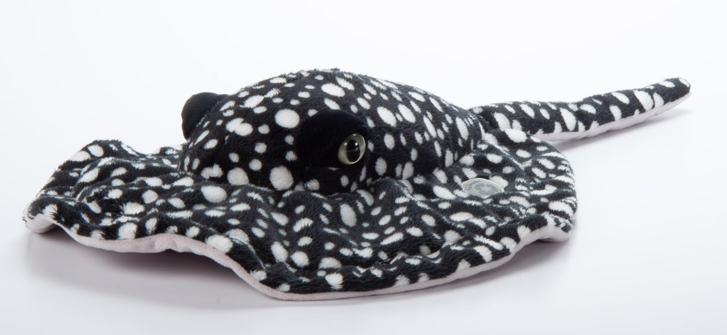 The Petting Zoo Stingray Plush Toy, 22" Black Stuffed Animal, Polyester, Model 317530, Perfect Gift for Kids