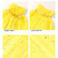 Sabbenia Princess Cape Set For 3-8 Year Old Holiday Gift For Little Girls Dress Up Christmas Halloween Costume(Yellow)