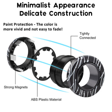 6Pcs Magnetic Rings Fidget Toys For Teens, Adults & Kids|Easter Basket Stuffers|Adhd Fidget Toy Pack For Anxiety Relief,Coolest Gifts For Teen Boys,Birthday Gifts For 8 9 10 11+ Year Old Boy & Girl