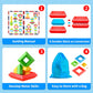 Hieoby Montessori Toys - 30Pcs Building Blocks, Educational STEM Sensory Gifts for Toddlers Age 1-4, Multicolor, 7"x9"x3.7"