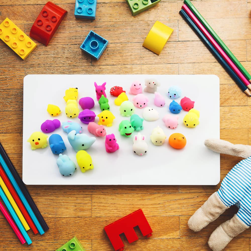Tcotbe 50 Pcs Mini Stress Relief Toys,Mini Squishies Kawaii Animal ,Stress Reliever Anxiety Toys For Kids Adults, For Halloween
