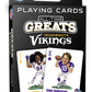 MasterPieces Minnesota Vikings Playing Cards - Officially Licensed Deck, Cardstock, Team Color, Model MIV3300