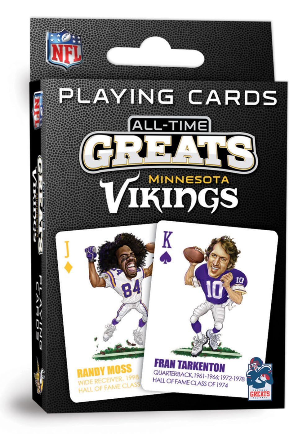MasterPieces Minnesota Vikings Playing Cards - Officially Licensed Deck, Cardstock, Team Color, Model MIV3300