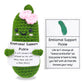 SIMXEHAY Emotional Encouraging Support Pickle - Cute Knitted Plush Doll, Cotton, Funny Gift for Friends, Color: Pickle