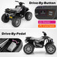 Coszton Atv For Kids, 24V Battery Powered Electric Atv Quad W/Soft Start, Wireless Connection, Music, Radio, Treaded Tires, Led Lights, Kids Ride-On Atv Kids 4-Wheeler For 3-8 Boys & Girls (Black)