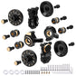Hobbypark Front Steering Knuckles Wheel Weights Diff Cover Front Rear Extended 7Mm Wheel Hex Hubs Adapters For Axial Scx24 Upgra