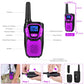 Topsung Walkie Talkies 4 Pack Rechargeable Easy to Use Family Walky Talky Toy for 3-12 Years Old Boys and Girls Birthday for Camping Hiking Outdoor with Regular Micro-USB Cable and Battery