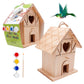 Diy Wooden Birdhouse Painting Kit For Kids, Bird House To Paint Set,Wood Arts And Crafts For Children,Ages 3-12 Build Your Own B