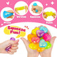 24Pack Valentines Day Gifts For Kids Classroom Heart Stress Balls With Valentines Day Cards For Kids School Class Exchange Fidge