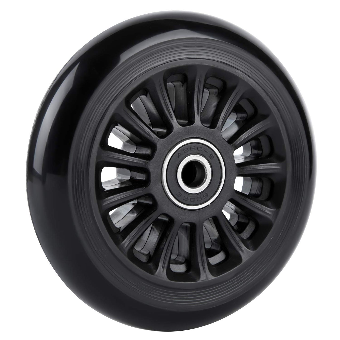 AOWISH Easy Roller Replacement Wheels ABEC-9 for Go Kart, Scooters & Drifter Toy - Set of 3, Black, Perfect Fit for Kids & Adults